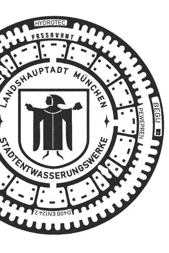 München Gullideckel: 6x9 Zoll A5 Souvenir Notizbuch College Liniert - Gulli Gully Gullydeckel Kanaldeckel