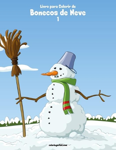 Livro para Colorir de Bonecos de Neve 1