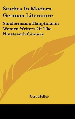 Studies In Modern German Literature