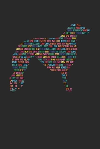 Borzoi Journal - Borzoi Notebook 'Word Cloud' - Gift for Borzoi Lovers