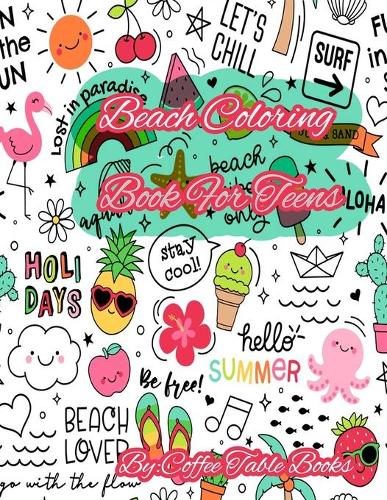 Beach Coloring Book For Teens