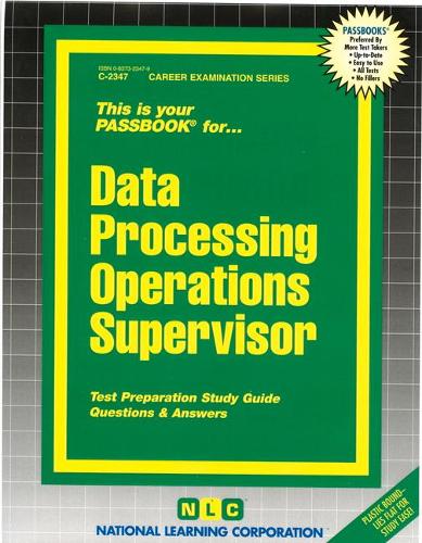 Data Processing Operations Supervisor: Passbooks Study Guide