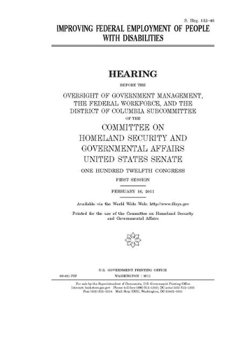 Improving federal employment of people with disabilities