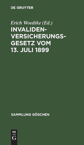 Invalidenversicherungsgesetz Vom 13. Juli 1899