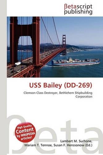 USS Bailey (DD-269): (English)