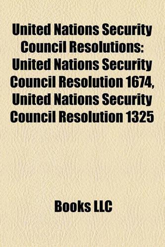 United Nations Security Council Resolutions
