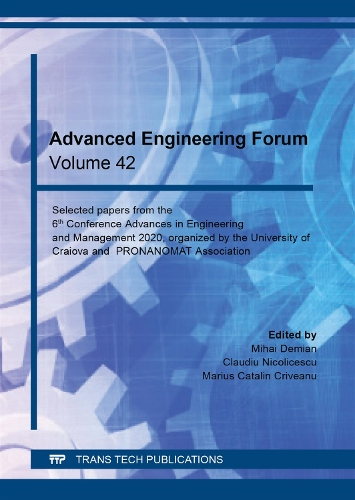 Advanced Engineering Forum Vol. 42: (Volume 42 Advanced Engineering Forum)