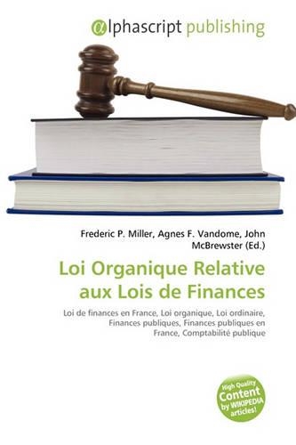 Loi Organique Relative Aux Lois de Finances