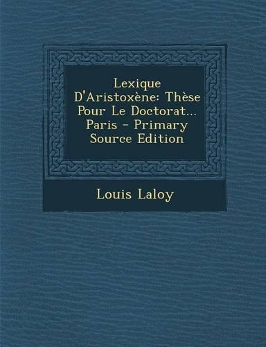 Lexique D'Aristoxene