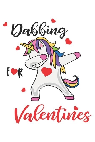 Cool Funny Cute Unicorn Dabbing for Valentines Valentine Gift Notebook