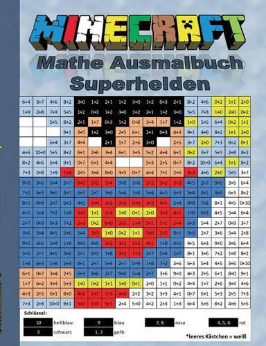 Minecraft Mathe Ausmalbuch - Superhelden