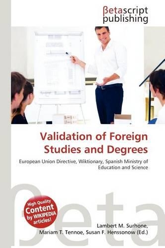 Validation of Foreign Studies and Degrees