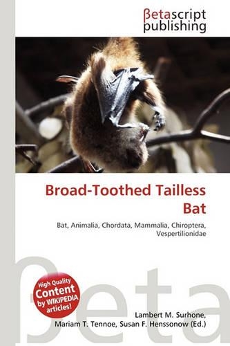 Broad-Toothed Tailless Bat: (English)
