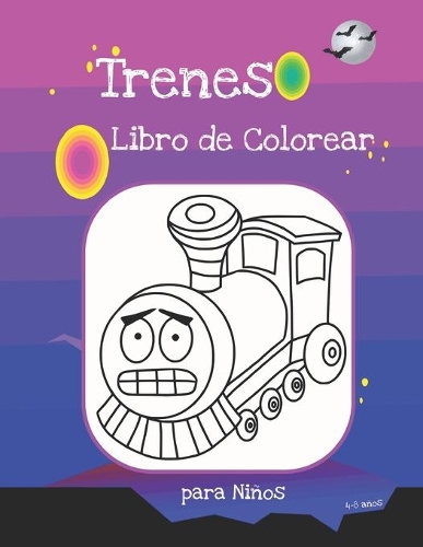 Trenes Libro de Colorear para Niños 4-8 años