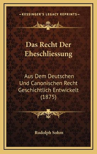 Das Recht Der Eheschliessung