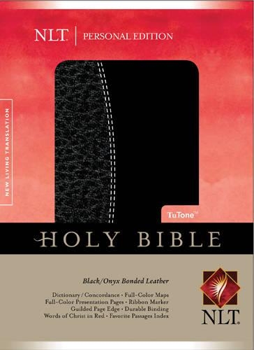 Personal Bible-NLT: New Living Transalation, Black/Onyx TuTone, Bonded Leather, Personal(Personal Edition Bibles)
