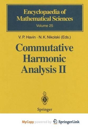 Commutative Harmonic Analysis II