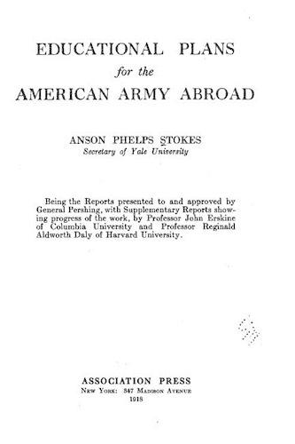 Educational Plans for the American Army Abroad: (English)