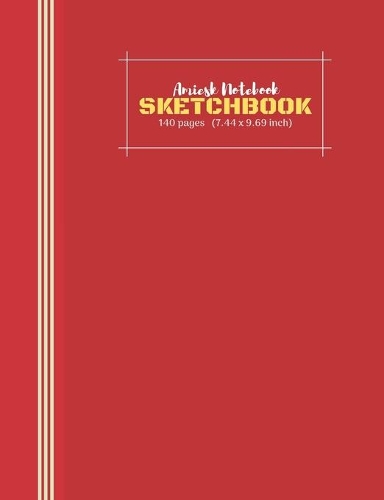 Amiesk Notebook - Sketch Book - 140 pages (7.44 x 9.69 inch)