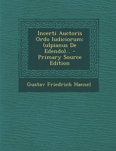 Incerti Auctoris Ordo Iudiciorum