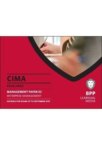 CIMA - Enterprise Management: Management paper E2 Passcards(English)