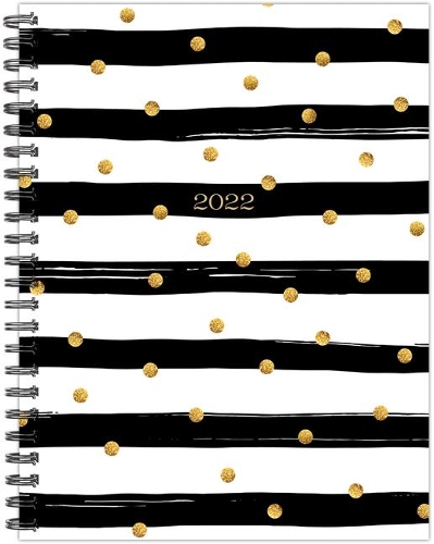 Black and Gold 6.5 X 8.5 Softcover Weekly Planner