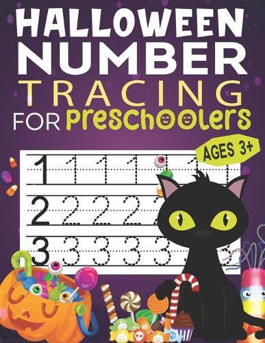 Halloween Number Tracing For Preschoolers