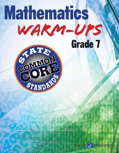 Mathematics Warm-Ups for Ccss, Grade 7