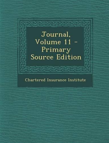 Journal, Volume 11: (English)