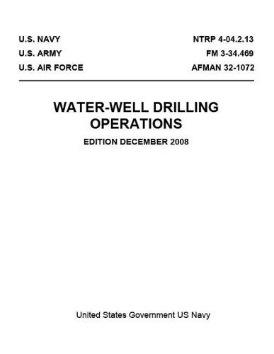 NTRP 4-04.2.13 FM 3-34.469 AFMAN 32-1072 Water-Well Drilling Operations December 2008