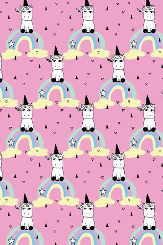 Bullet Journal Notebook Little Unicorns on Rainbows Pattern 2