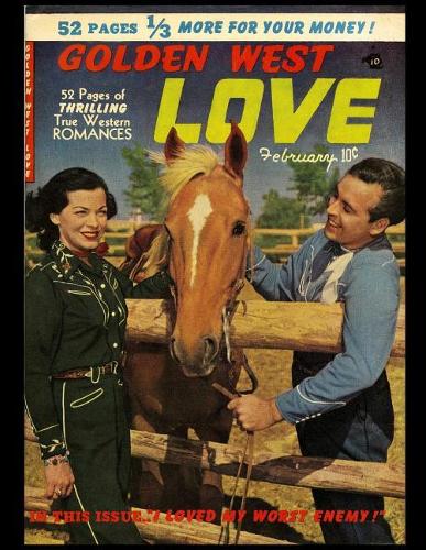 Golden West Love: Vintage Comic Book Cover On A Daily Planner Journal 365 + Days Bullet Journaling Blank Notebook with sections for date, time, notes, lists & doodles