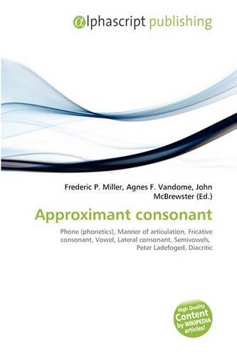 Approximant Consonant: (English)