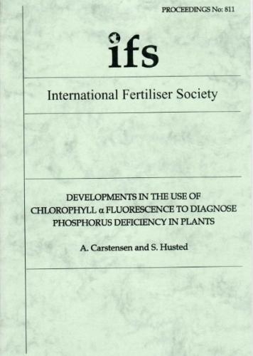 Developments in the use of chlorophyll alpha fluorescence to diagnose phosphorus deficiency in plants