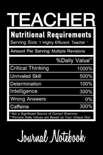 Teacher Journal Notebook: Journal Notebook Gift for Professionals