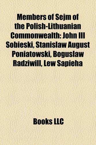 Members of Sejm of the Polish-Lithuanian Commonwealth