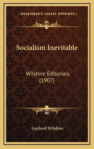 Socialism Inevitable