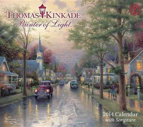 Kinkade Painter of Light with Scripture 2014 Deluxe Calendar