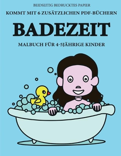 Malbuch für 4-5 jährige Kinder (Badezeit)