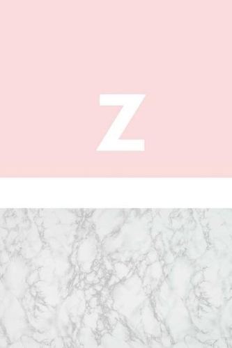 Z: Marble and Pink / Monogram Initial 'Z' Notebook: (6 x 9) Diary, Daily Planner, Lined Journal For Writing, 100 Pages, Soft Cover