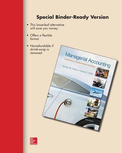 Loose Leaf Managerial Accounting with Connect Access Card