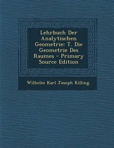 Lehrbuch Der Analytischen Geometrie