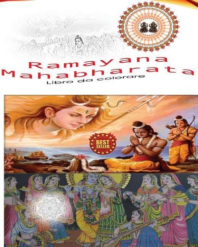 Libro Da Colorare Per Adulti Ramayana & Mahabharata Disegni