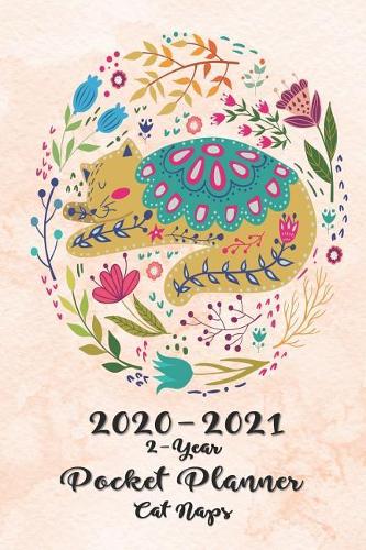 2020-2021 2-Year Pocket Planner Cat Naps