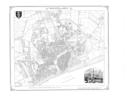 Kingston-upon-Hull 1853 Map: (Heritage Cartography Victorian Town Map Series)