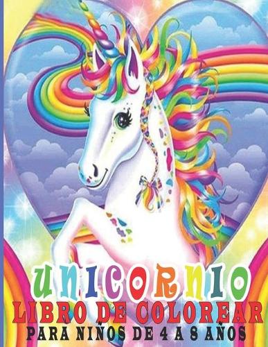 Unicornio Libro de Colorear para Niños de 4 a 8 Años