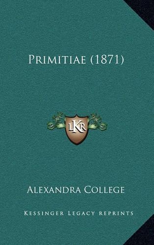 Primitiae (1871)