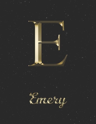 Emery: 1 Year Daily Planner (12 Months) - Yellow Gold Effect Letter E Initial First Name - 2020 - 2021 - 365 Pages for Planning - January 20 - December 20 