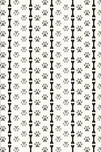 Dog Pattern - Paws and Bones in a Line