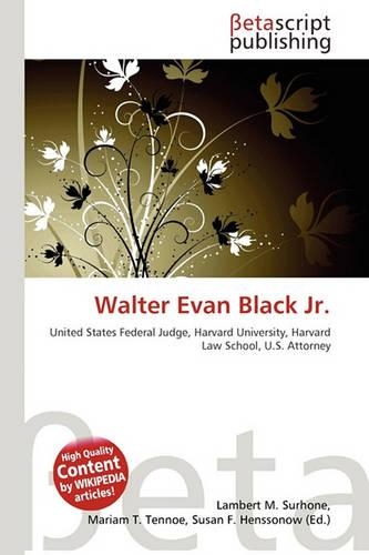 Walter Evan Black JR.: (English)